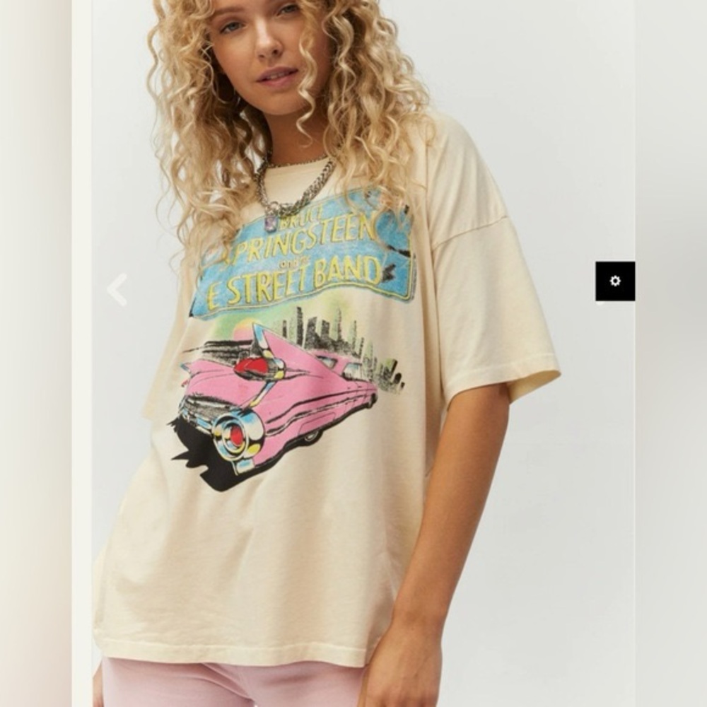 Daydreamer Free People Bruce Springsteen Born In The USA Merch Tee Small